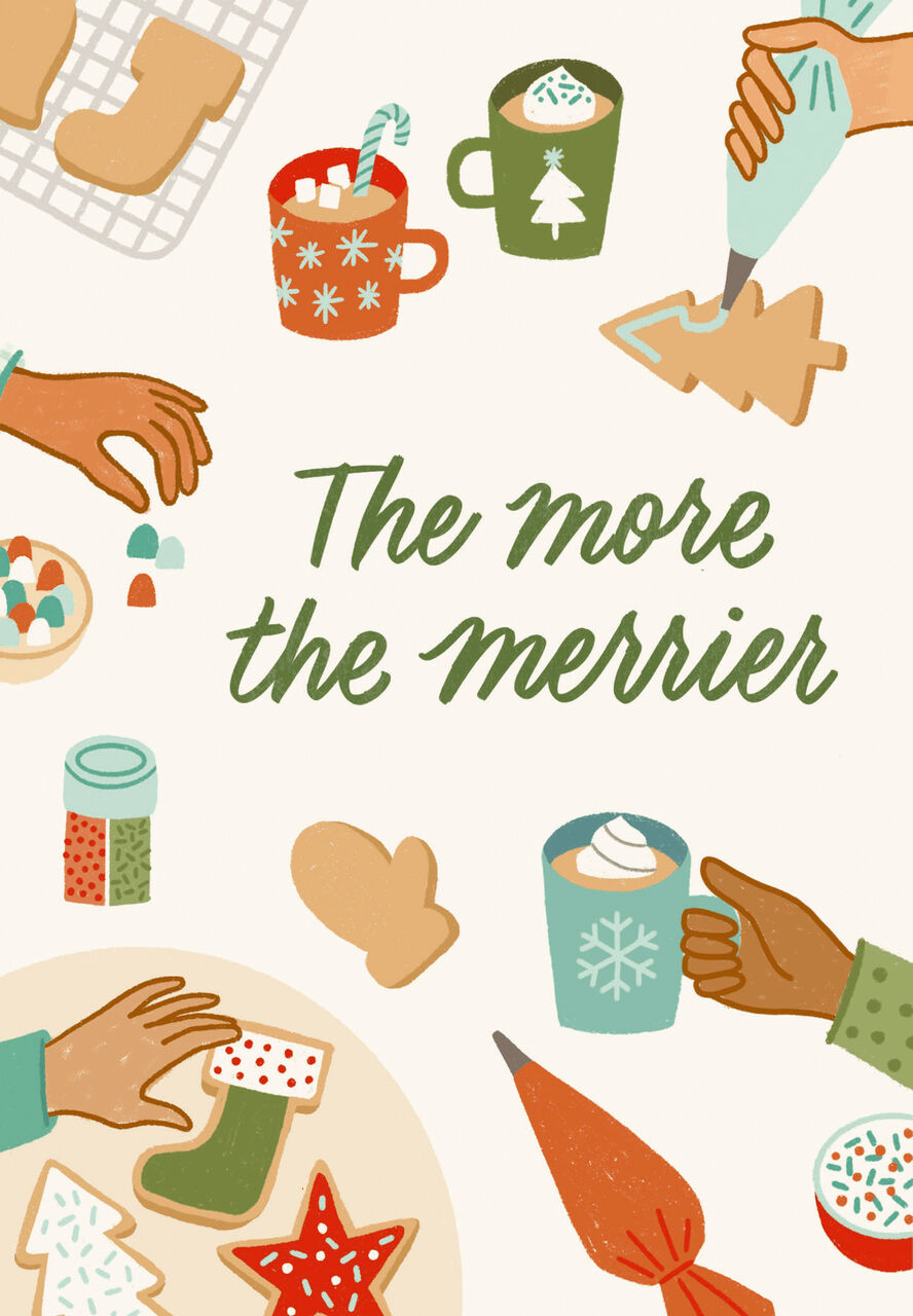 More the Merrier Multicultural Holiday Card