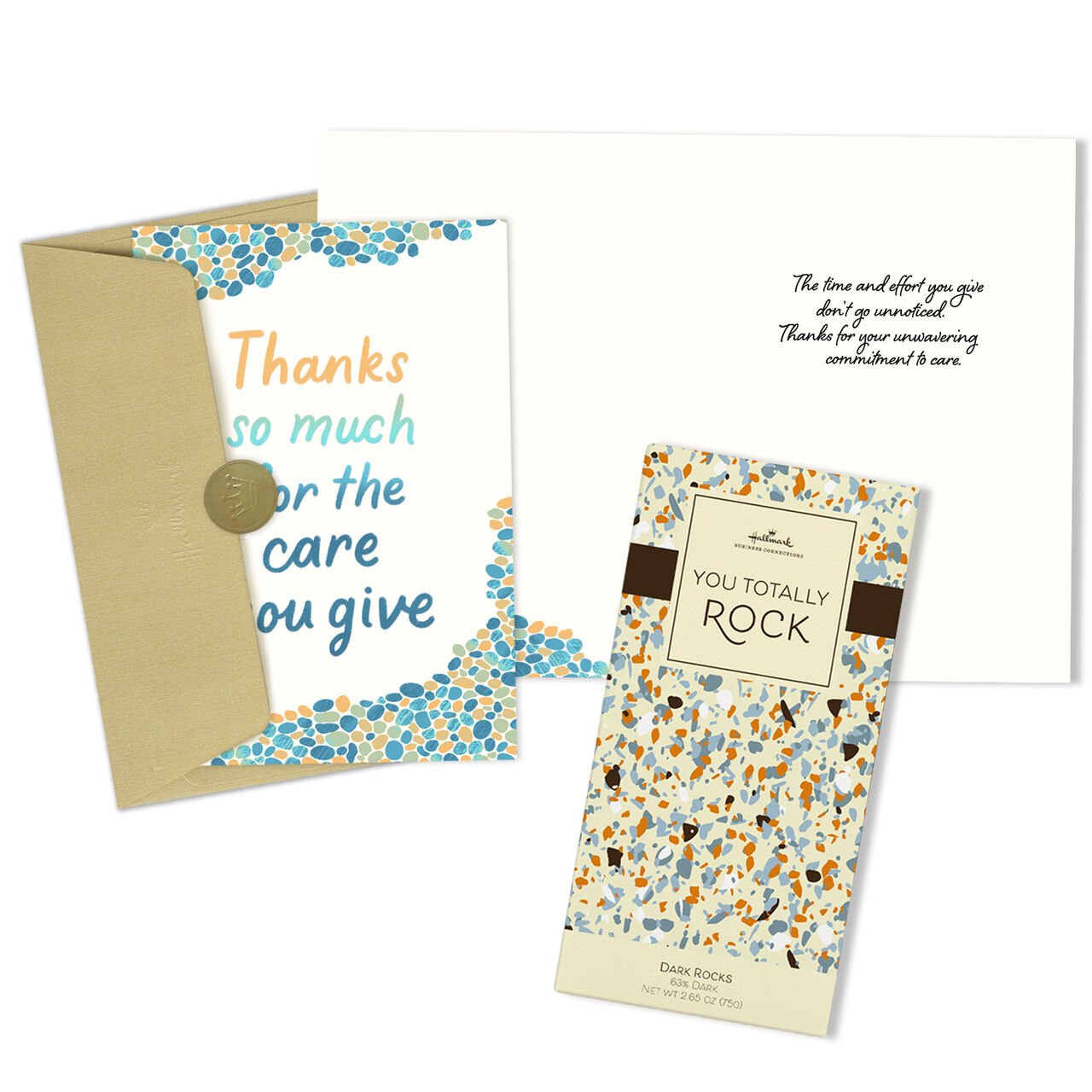 Care You Give Healthcare Staff Appreciation Gift Chocolate Bar & Card Gift Bundles Set of 5 (10 Items) image number 1