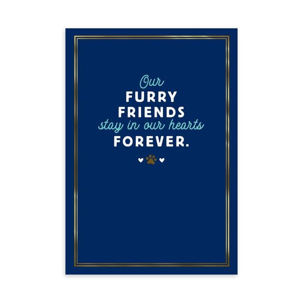 Furry Friends Loss of Pet Sympathy Card