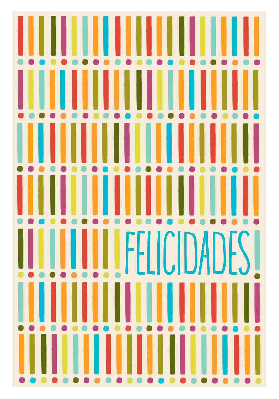 Colorful Exclamation Spanish Congratulations Card