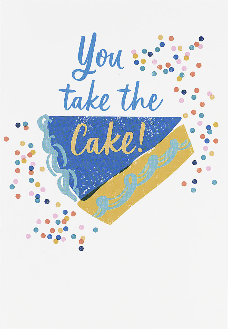 Festive Cake Slice Birthday Card