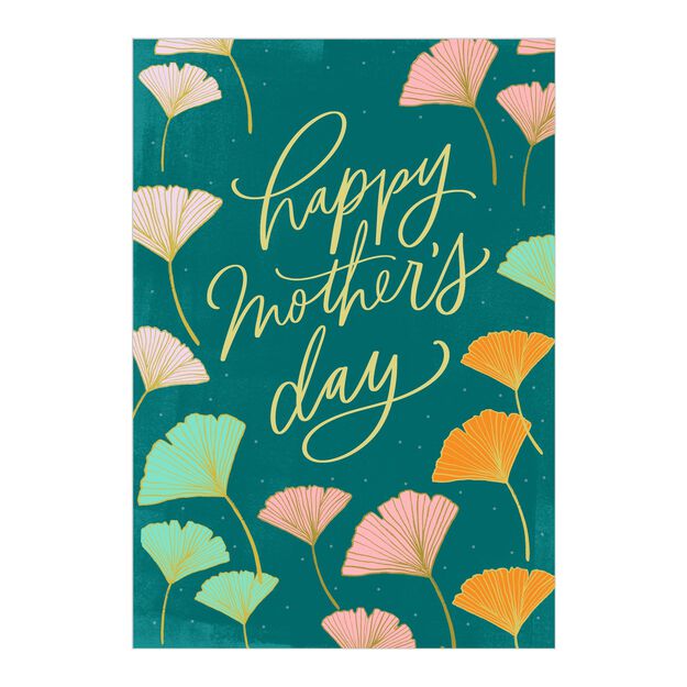 Colorful Ginkgo Leaves Happy Mother's Day Card
