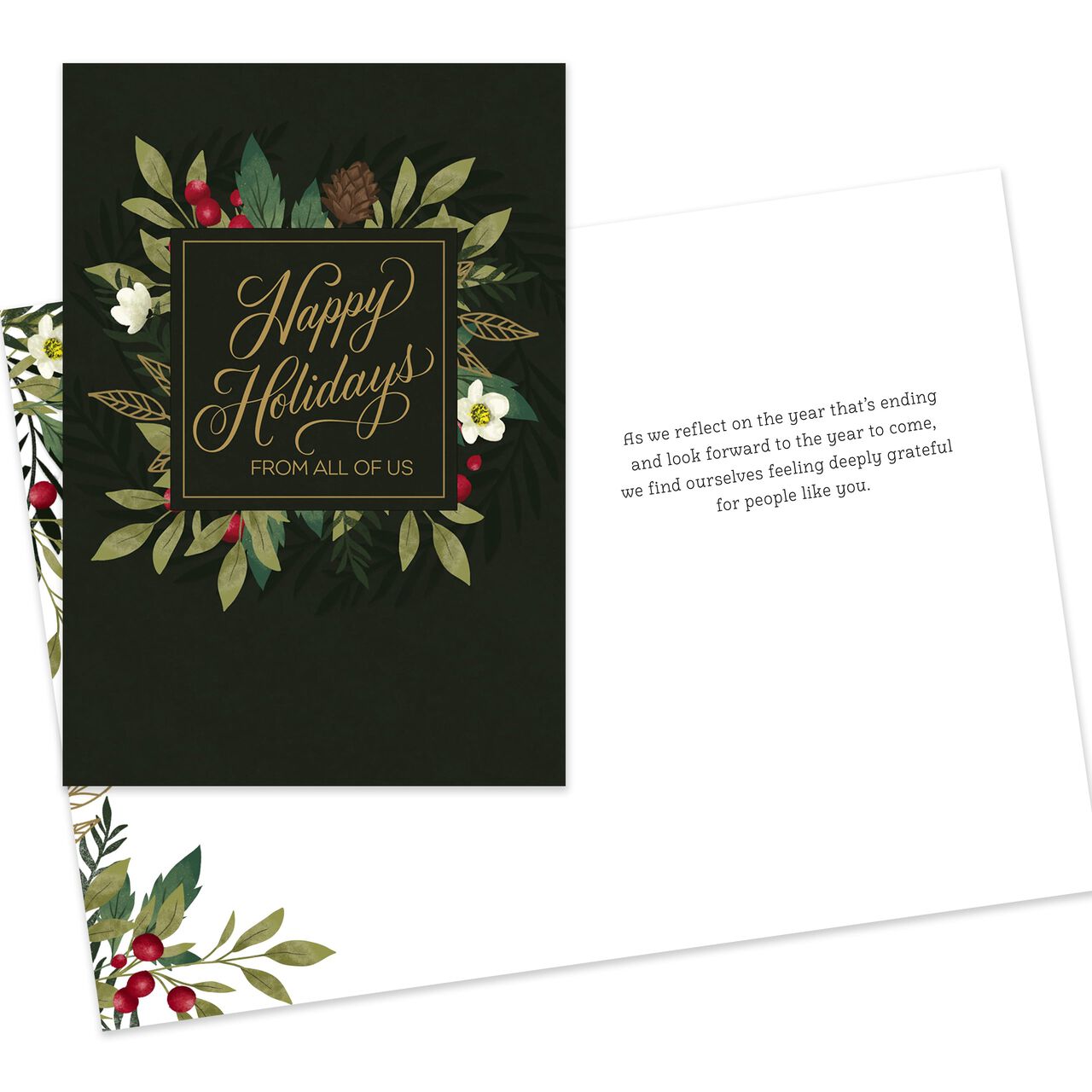 Executive Collection Assorted Happy Holidays Cards 10 Pack image number 2