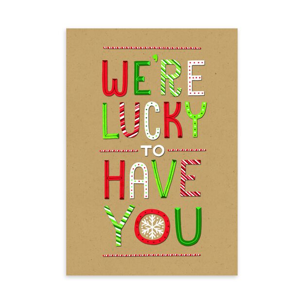 Lucky to Have You Holiday Appreciation Card