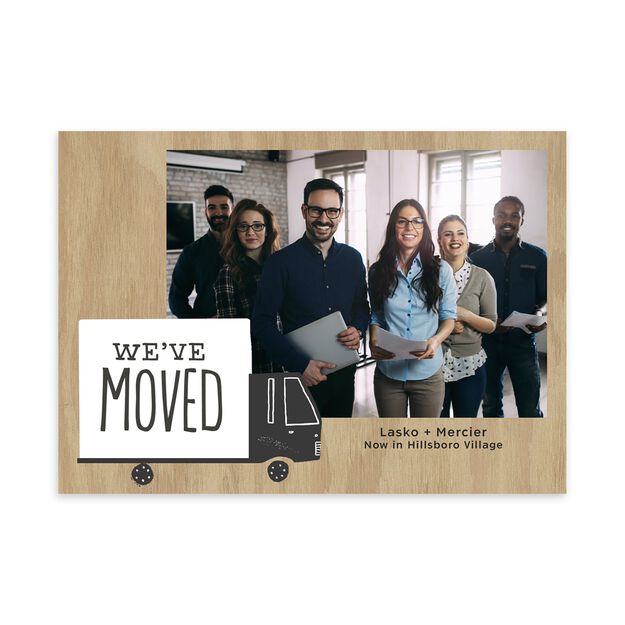 Moving Truck New Location Announcement Photo Card