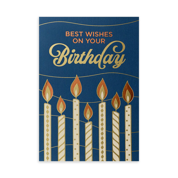 Candles Premium Birthday Card