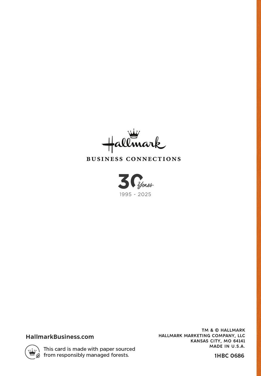 Thankful Colorful Fall Leaves Employee Appreciation Card