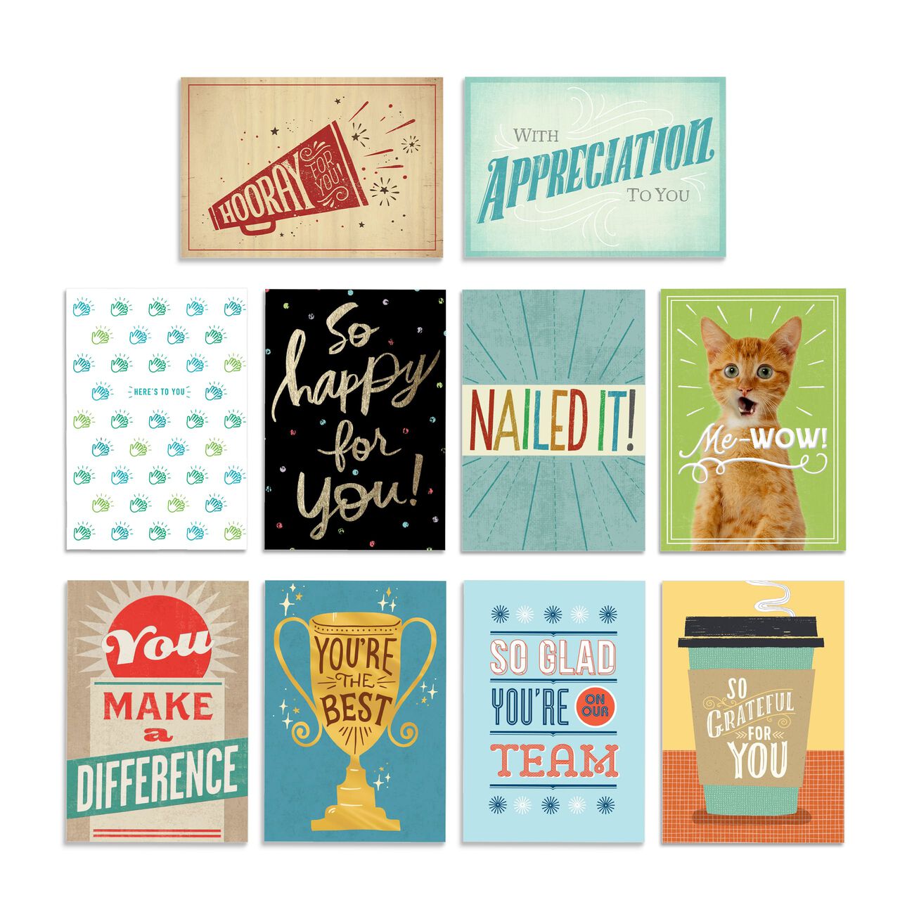 Star Qualities Assorted Employee Appreciation Cards 150 Pack image number 0