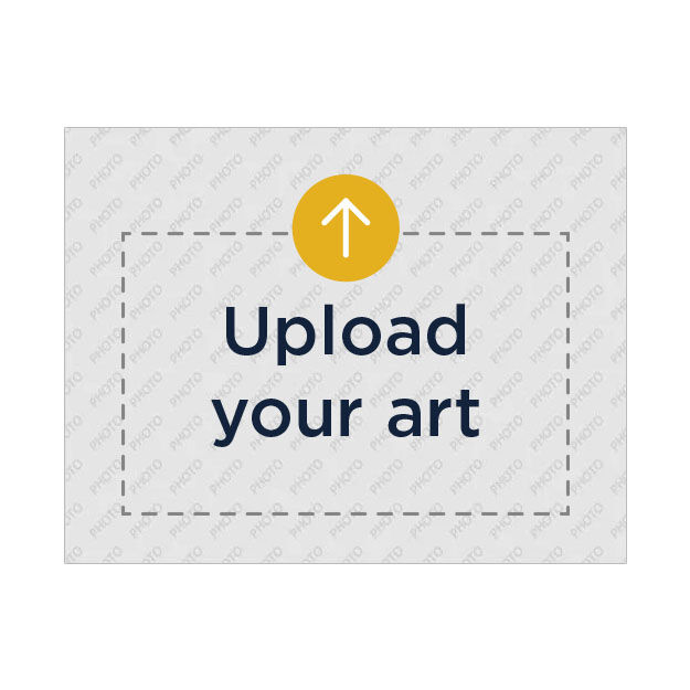 Fully Customizable Horizontal Folded Photo Notecard