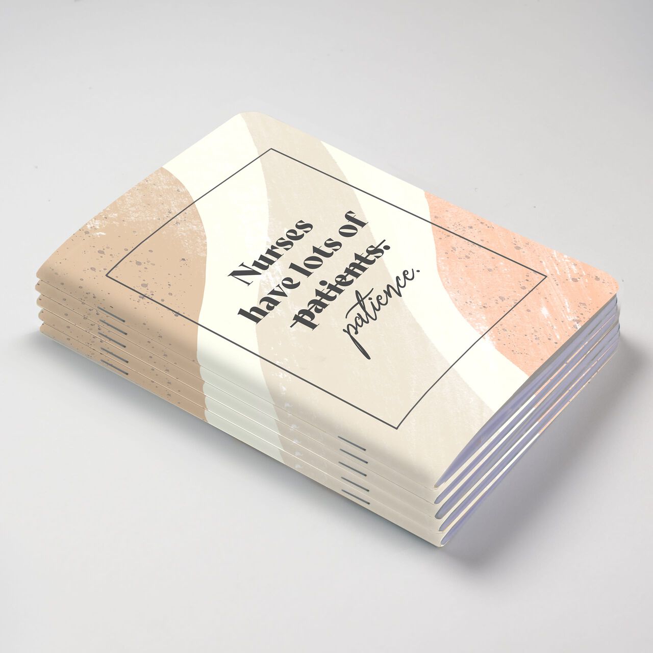Nurses Have Lots of Patience Appreciation Gift Notebook 5 Pack image number 1