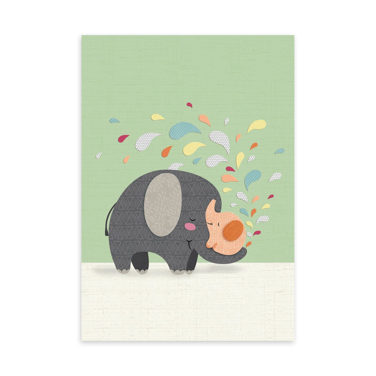 Paper Elephants New Baby Card image number 0