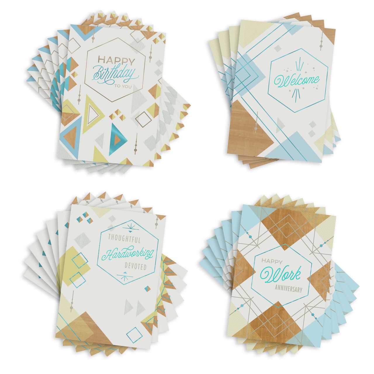 Geometric Pattern Elevated Assorted Employee Collection Cards 25 Pack image number 0