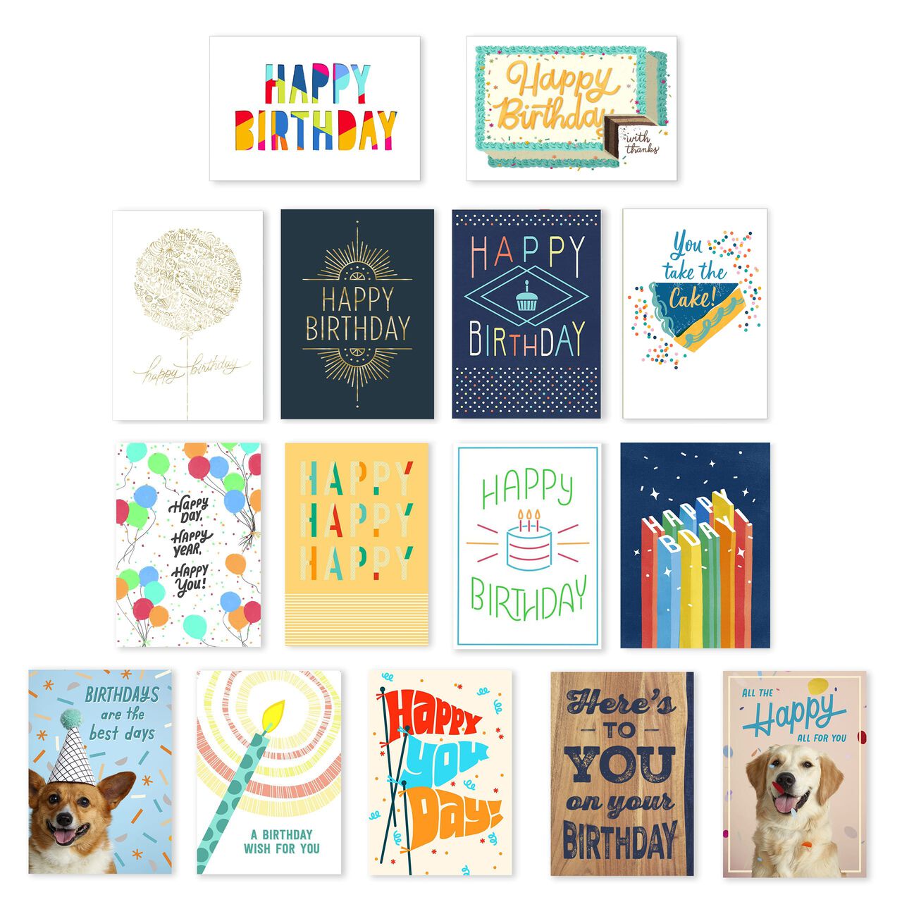 Assorted Value Birthday Cards 150 Pack image number 0