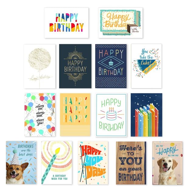 Assorted Value Birthday Cards 150 Pack