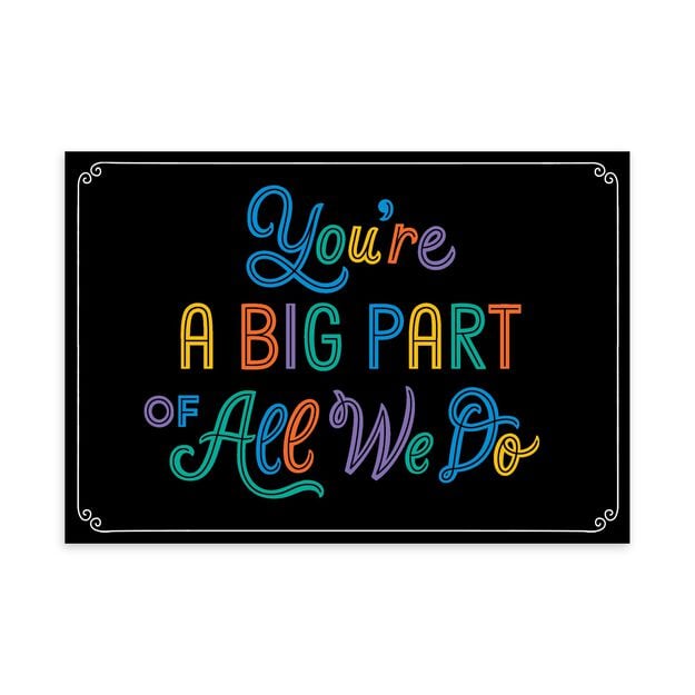 You’re a Big Part Employee Appreciation Card