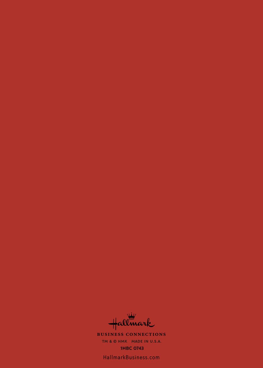Red Nordic Woodland Merry Christmas Photo Card