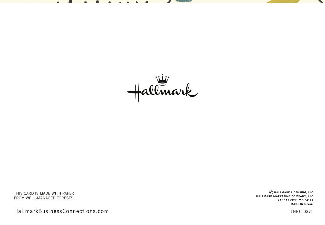 Illustrated Botanicals Thanks for Business Card
