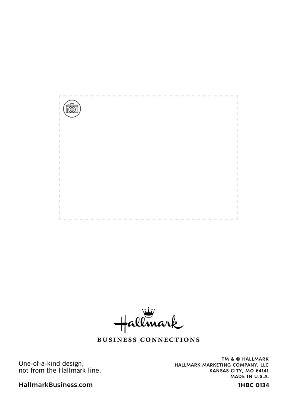 Fully Customizable Vertical Folded Photo Card