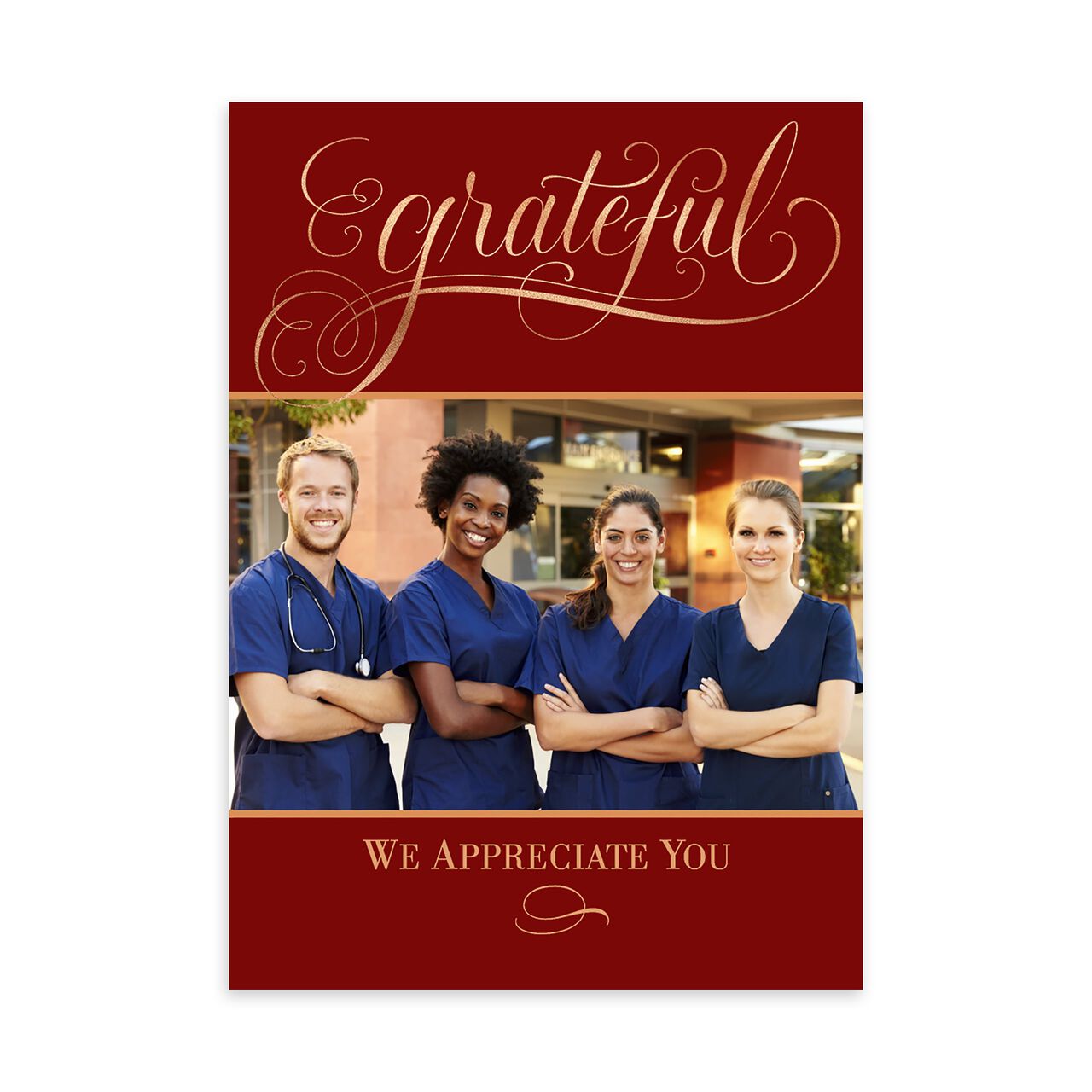 Grateful Elegance Thanksgiving Photo Card image number 0