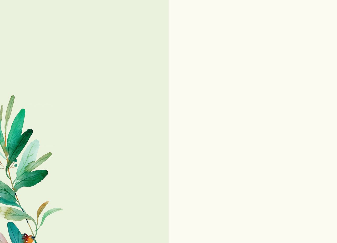 Peaceful Plants Sympathy Card
