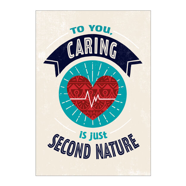 Caring Is Second Nature Healthcare Staff Appreciation Card