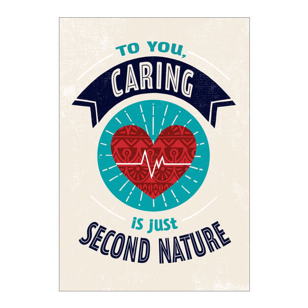 Caring Is Second Nature Healthcare Staff Appreciation Card