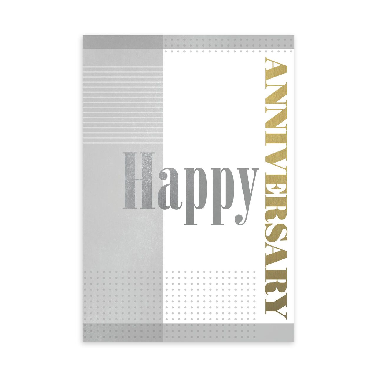 Gold & Silver Work Anniversary Card image number 0