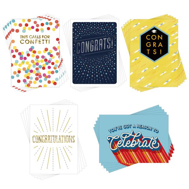 Assorted Graduation Cards 25 Pack
