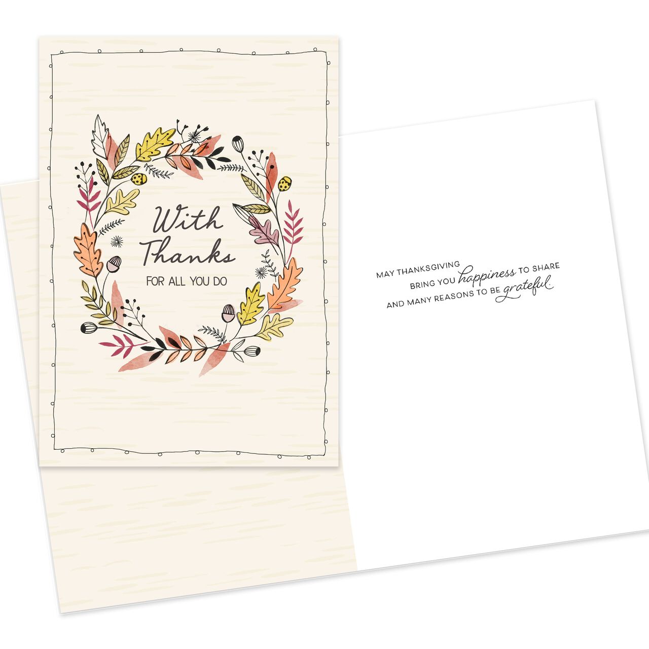 Appreciation & Thanks Assorted Thanksgiving Cards 10 Pack image number 2