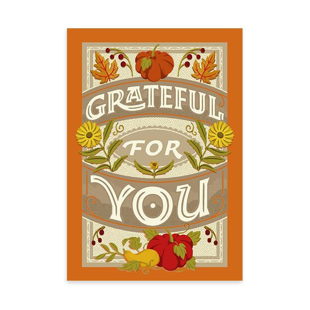 Grateful for You Thanksgiving Card