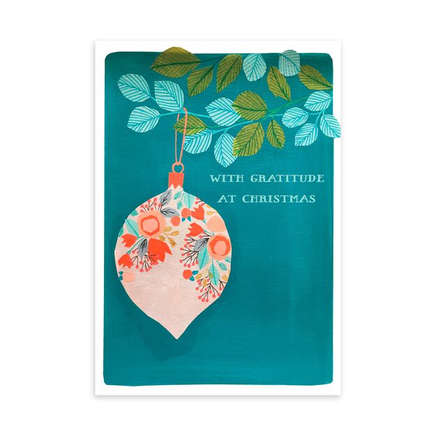 Illustrated Ornament Christmas Card