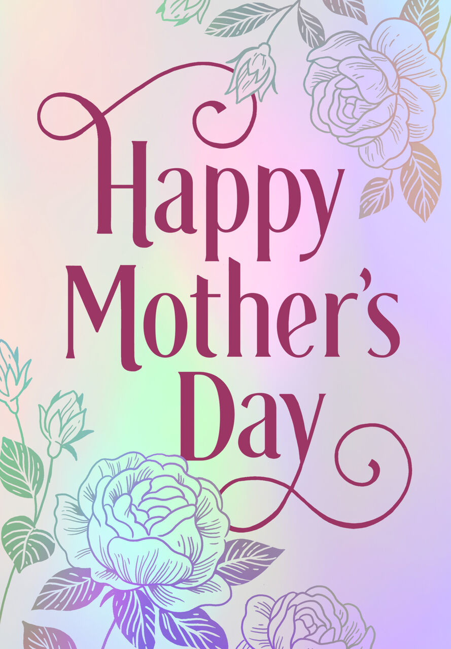 Ombr&eacute; Floral Mother's Day Card