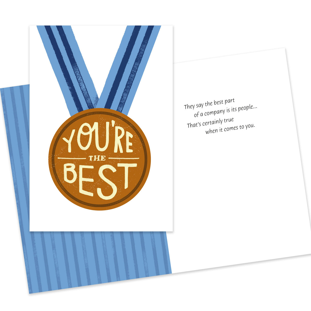 The Best Gold Medal Employee Appreciation Card image number 3