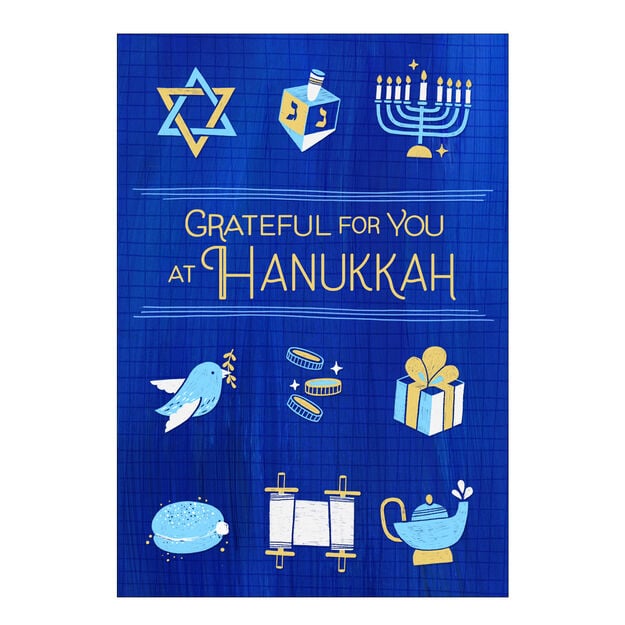 Grateful for You Hanukkah Card