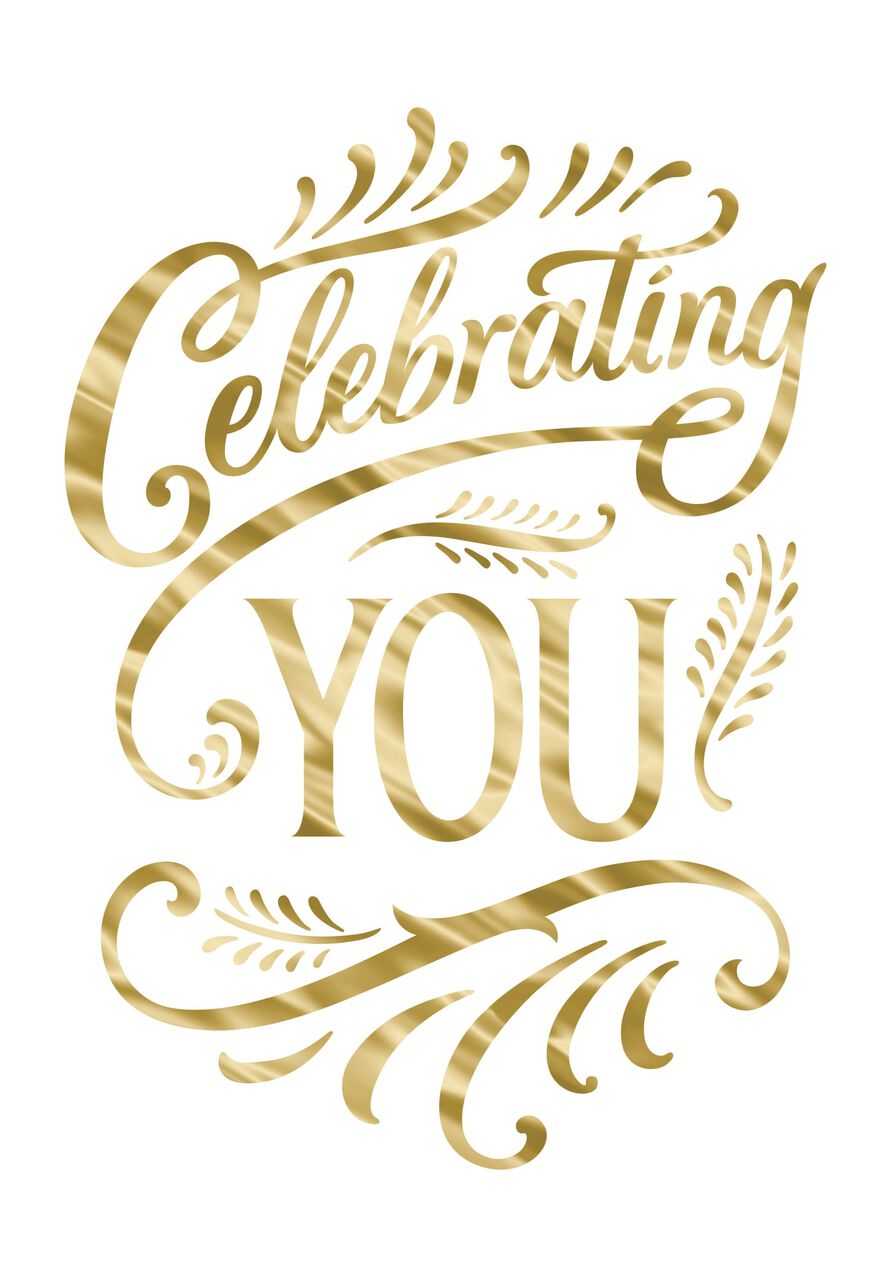 Gold Celebrating You Mother's Day Card