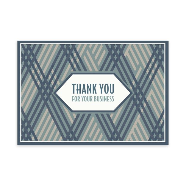 Blue Diamond Thanks for Business Card