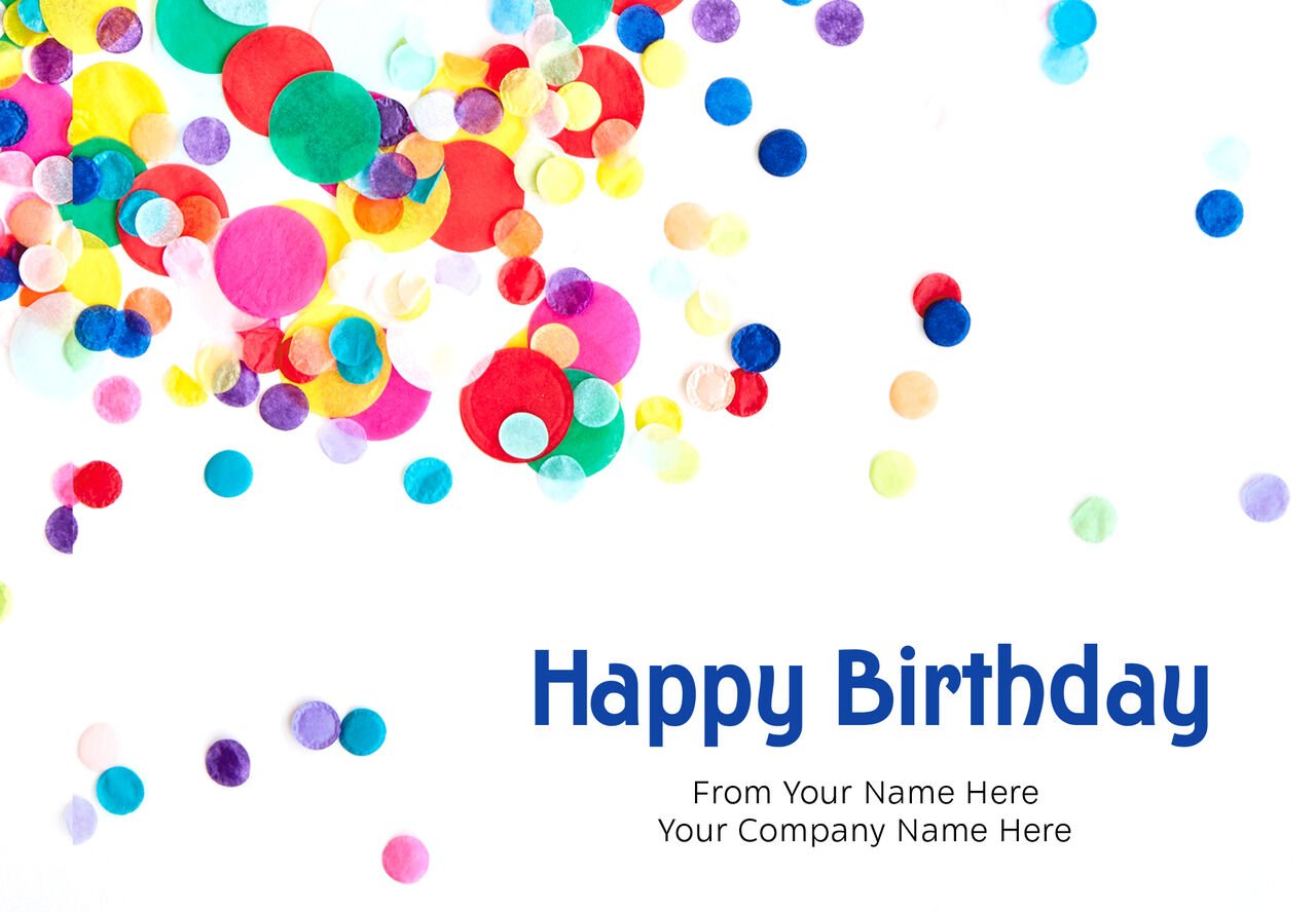 Birthday Confetti Personalized Cover