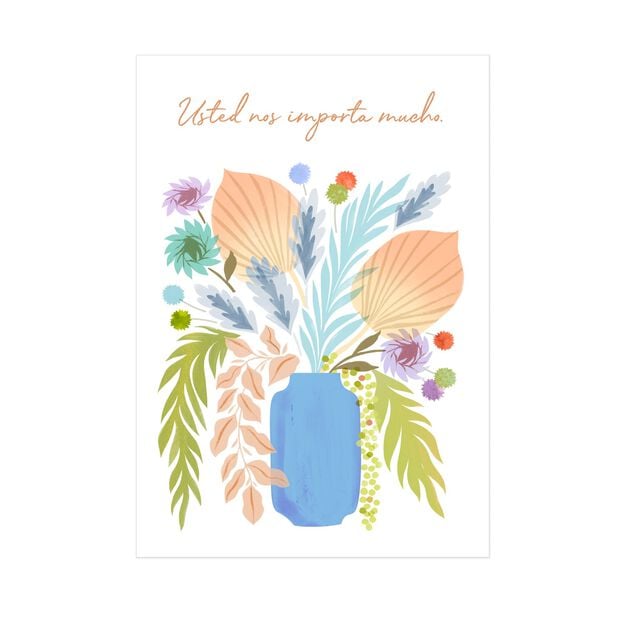 Botanical Arrangement Spanish Appreciation Card