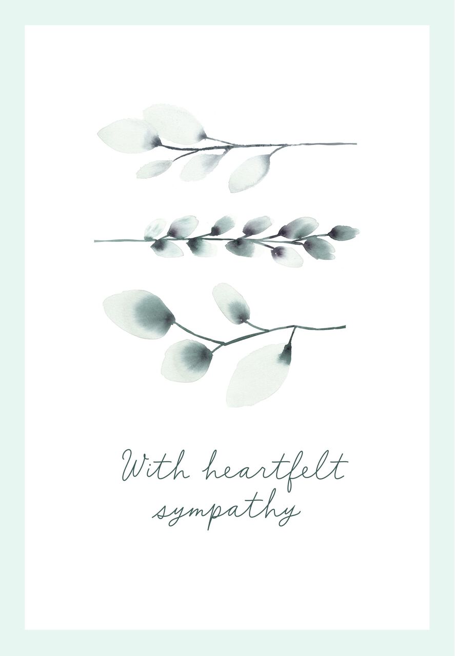 Peaceful Willows Sympathy Card