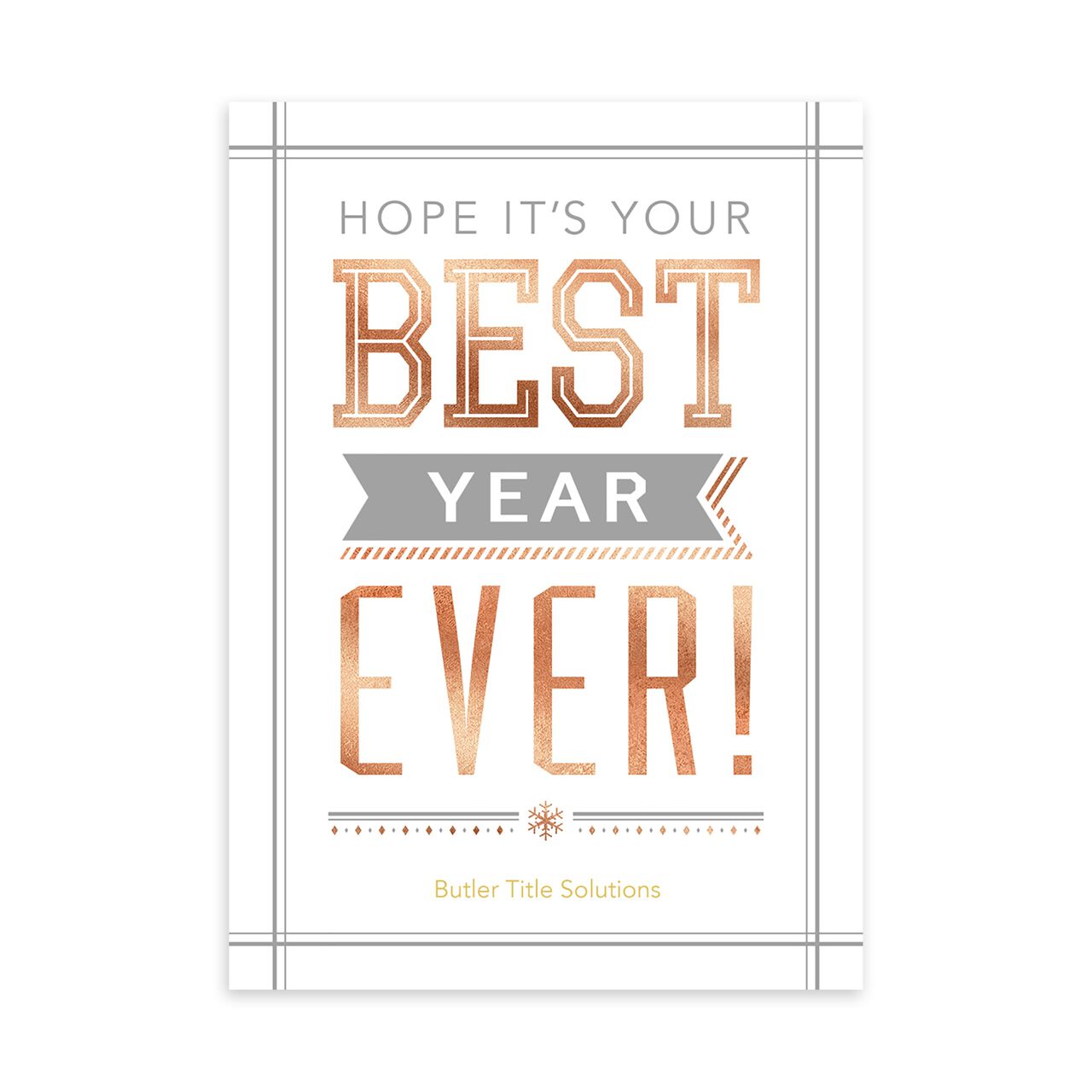 Your Best Year Ever Customizable New Year Card image number 0