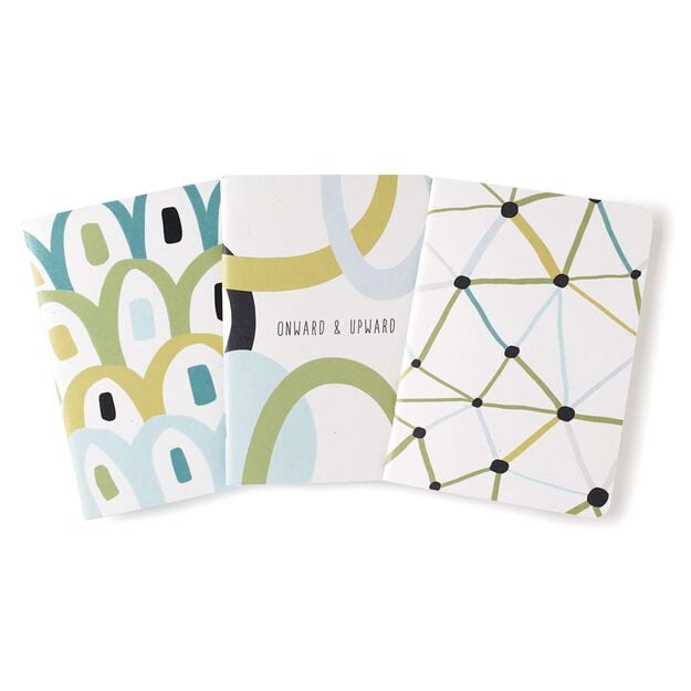 Onward & Upward Assorted Lined Notebooks Set of 3