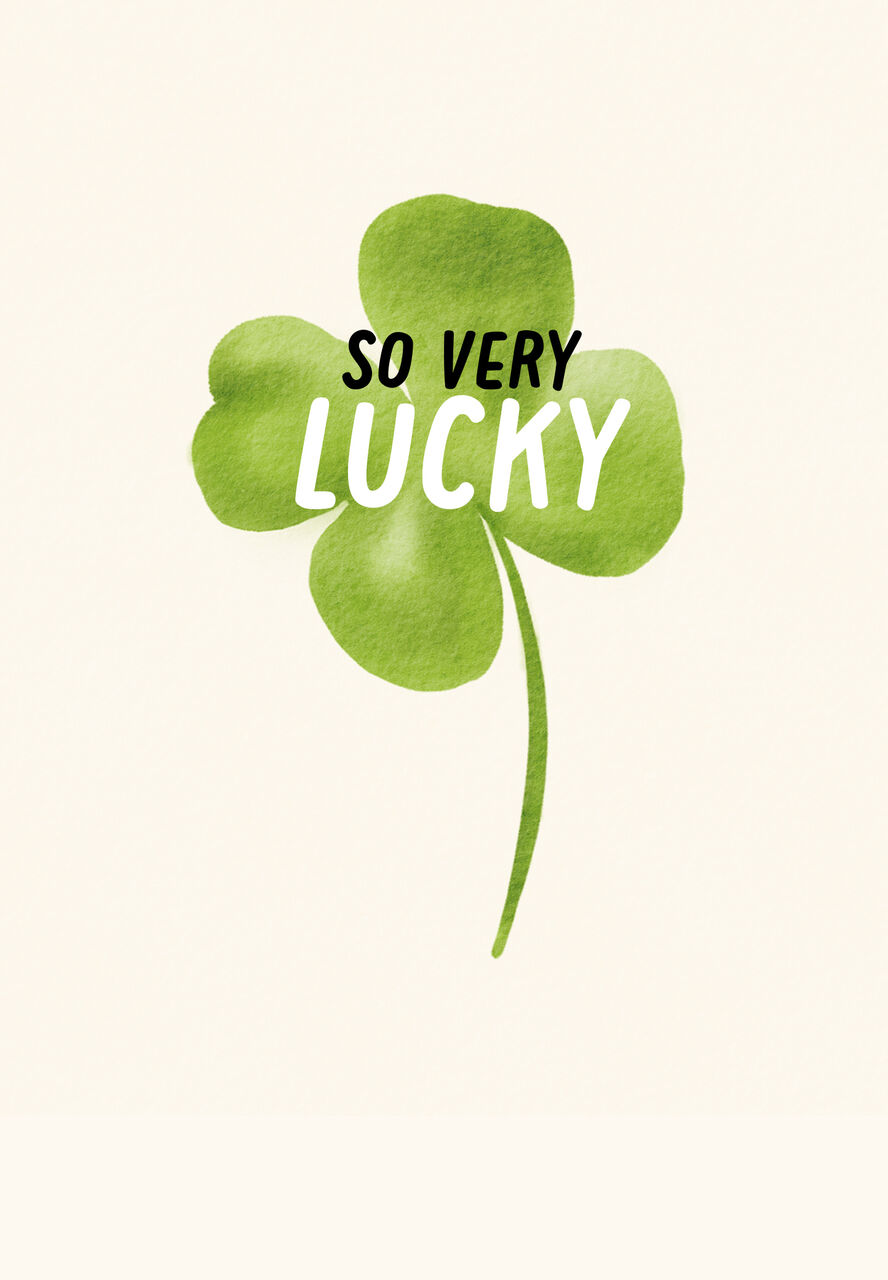 So Lucky Clover St. Patrick's Day Card