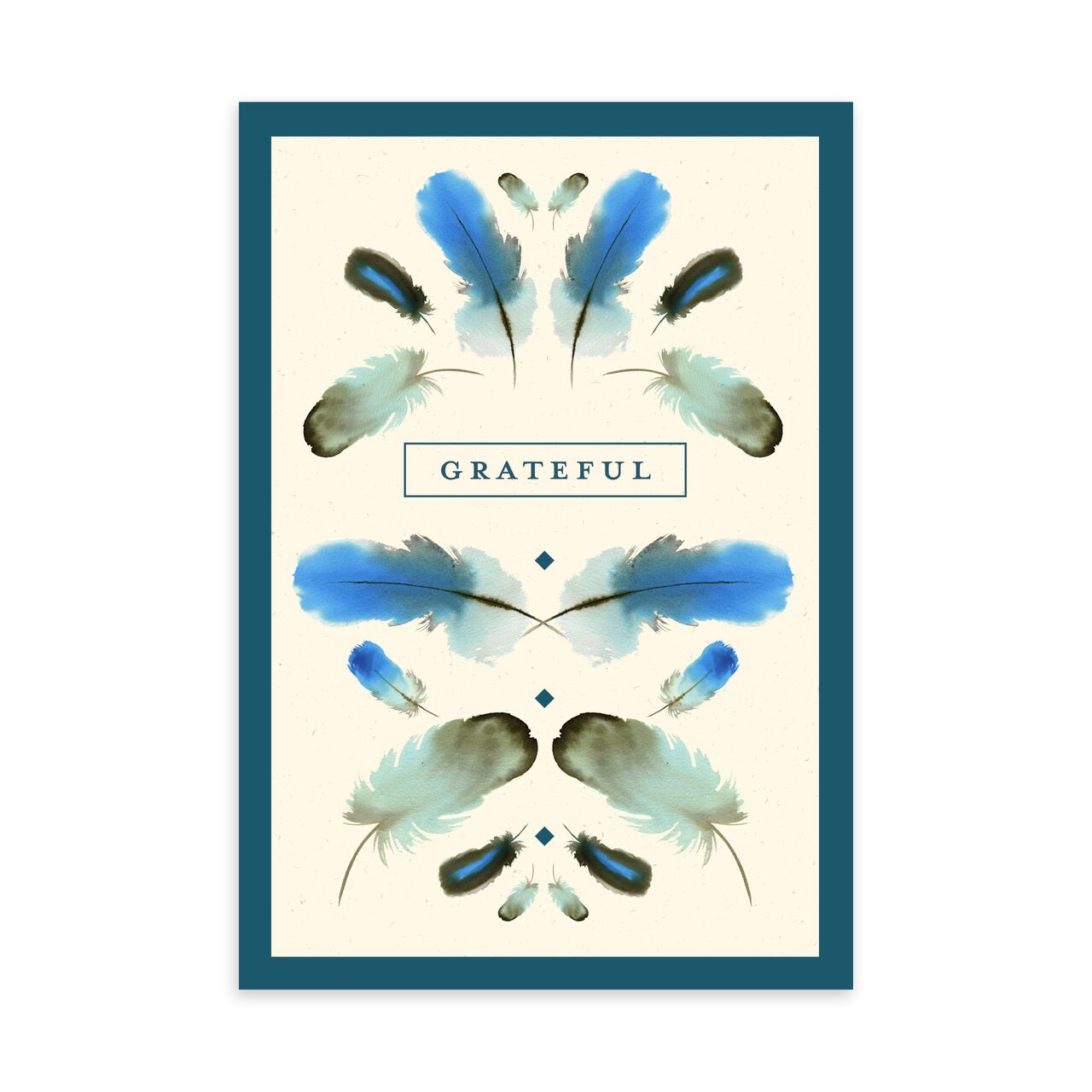 Blue Feathers Appreciation Card image number 0