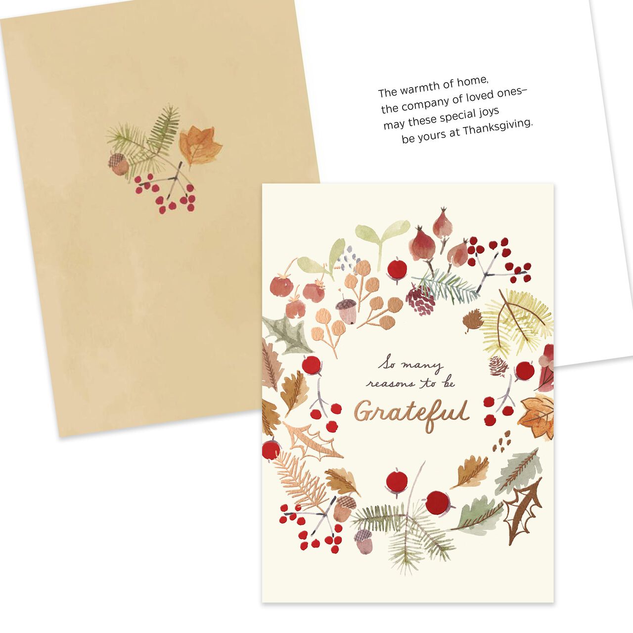 Grateful for You Assorted Thanksgiving Cards 25 Pack image number 5