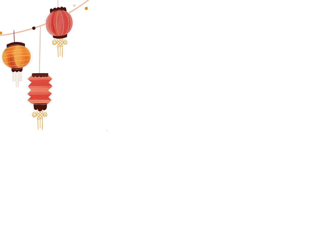 Glowing Lanterns Chinese New Year Card