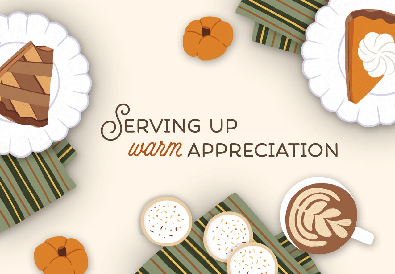 Warm Appreciation Thanksgiving Card