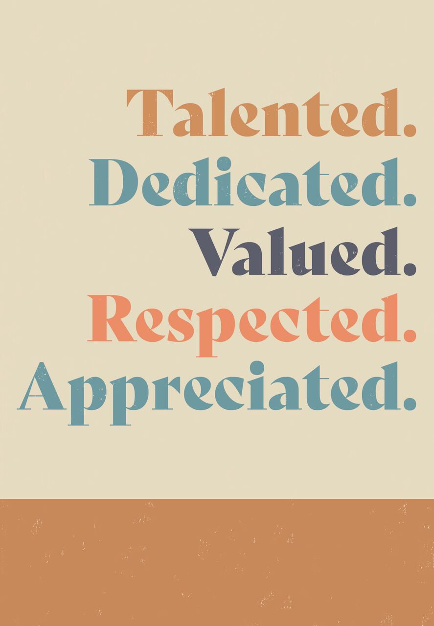 Talented & Dedicated Boss's Day Card