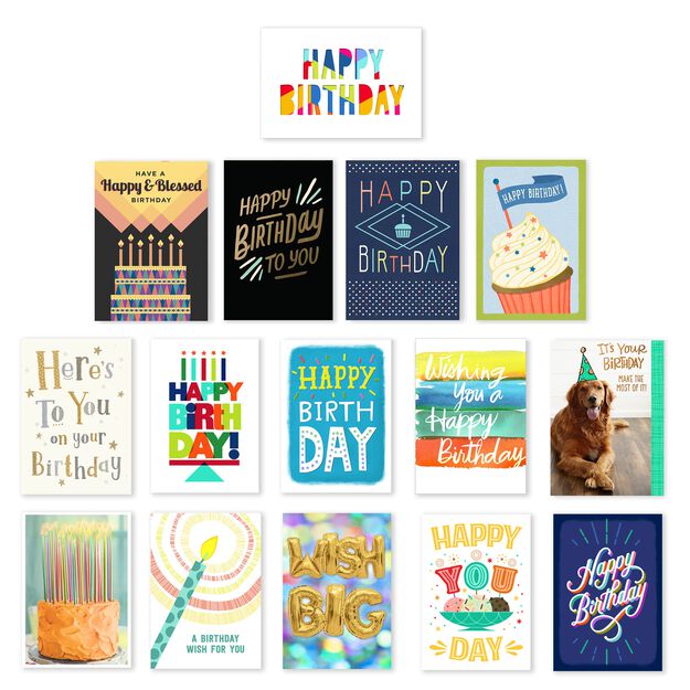 Assorted Value Birthday Cards 150 Pack