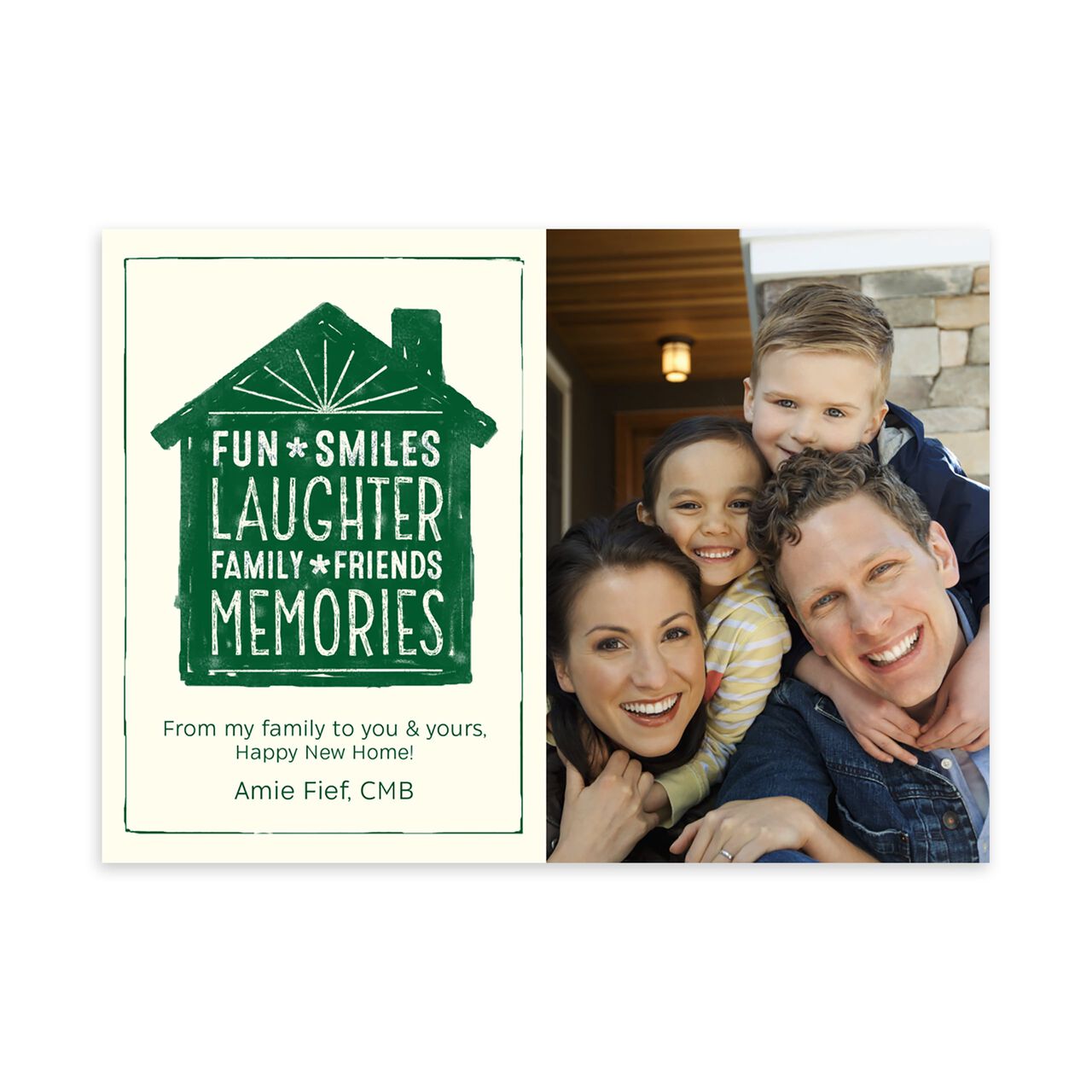 Fun, Smiles, Laughter New Home Photo Card image number 0