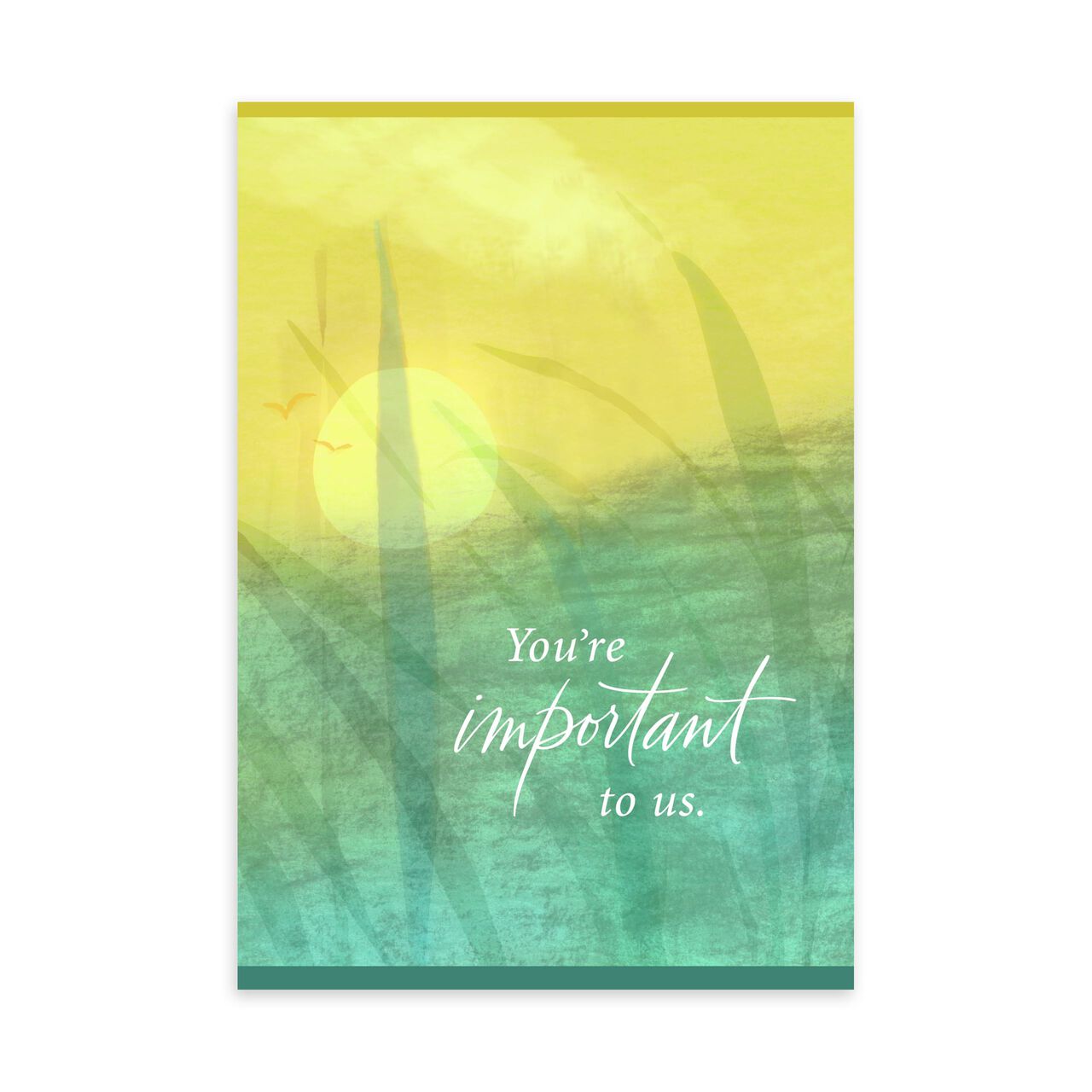 Yellow & Blue Watercolor Apology Card image number 0